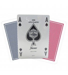 Jeu de 54 cartes à jouer senior grands chiffres lisibles optique pour  belote, bridge, rami, crapette.